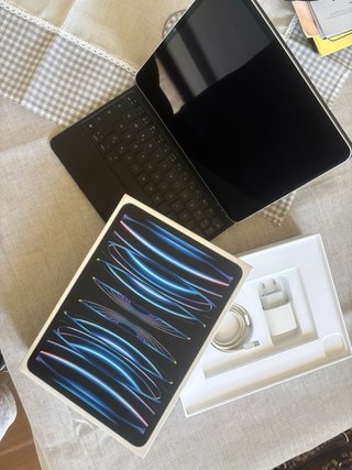 iPad Pro 11 2022 Wi-Fi 256GB Argento, con keyboard