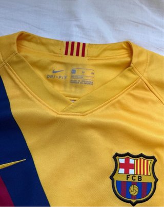 Camiseta FC Barcelona Nike Amarilla de niño
