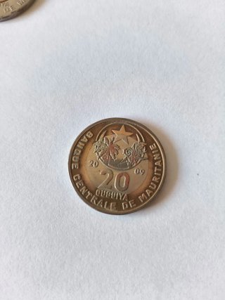 Lote 4 monedas Mauritania