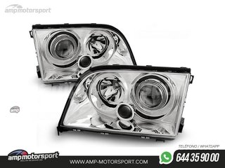 FAROS DELANTEROS LUPA PARA MERCEDES CLASE S W140