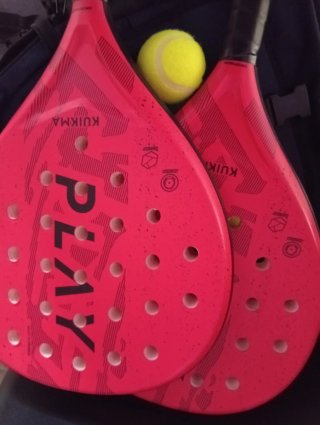 Palas pádel y mochila junior