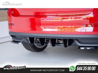 DIFUSOR TRASERO SKODA SCALA 2019-- NEGRO BRILLO