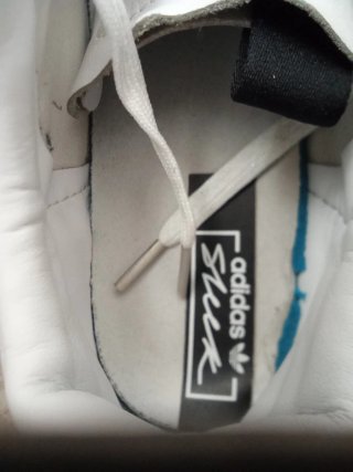 Adidas Sleek sneakers pelle bianca oro