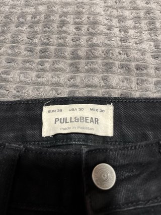 Pull&Bear Pantalones Cortos Negros Rotos