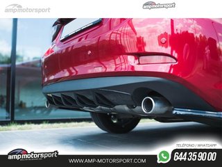 DIFUSOR TRASERO MAZDA 6 GJ 2014-2017 NEGRO MATE