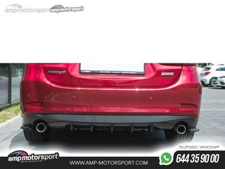 DIFUSOR TRASERO MAZDA 6 GJ 2014-2017 NEGRO MATE