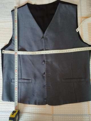 Chaleco de vestir hombre gris
