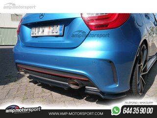 AÑADIDO DE DIFUSOR MERCEDES A W176 2013-2015 NEGRO MATE