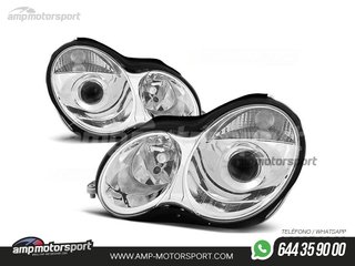 FAROS DELANTEROS LUPA PARA MERCEDES CLASE C W203