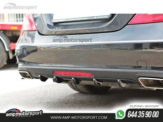 DIFUSOR TRASERO MERCEDES CLS C218 2011-2014 NEGRO MATE