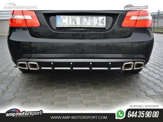 DIFUSOR TRASERO MERCEDES E W212 E63 AMG 2009-2012 NEGRO MATE