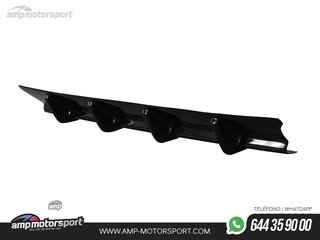 DIFUSOR TRASERO MERCEDES E W212 E63 AMG 2009-2012 NEGRO MATE