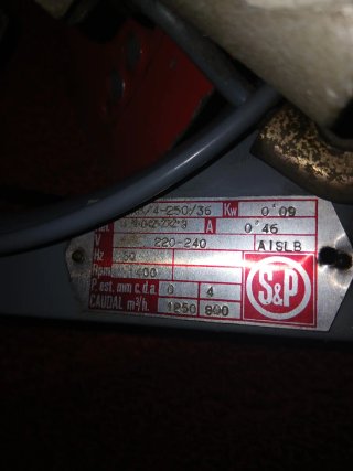 Ventilador Industrial S&P 40x40 Metal
