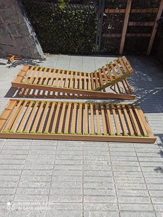 Somier articulado manual madera