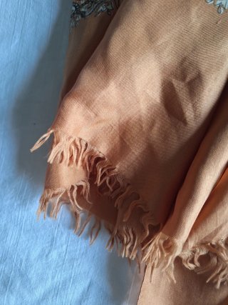 Foulard arancione con fantasia