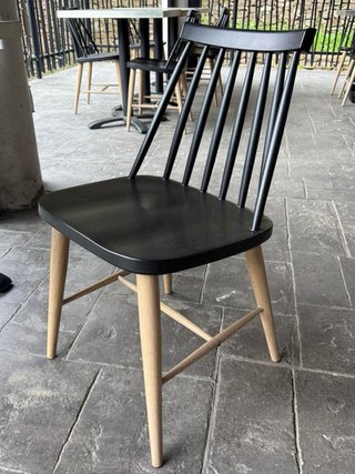 Mesas y Sillas Negras para Restaurante