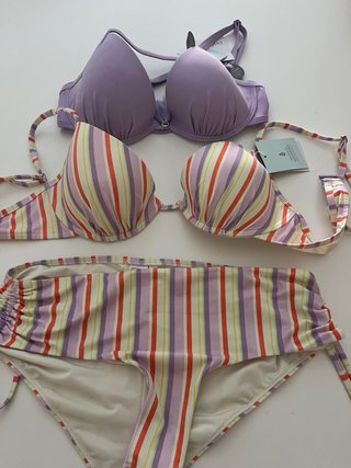 Bikini Rayas Multicolor varias tallas sujetador