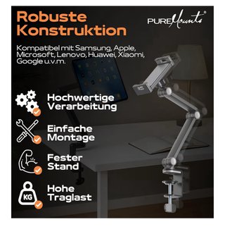 Supporto da tavolo PureMounts per tablet