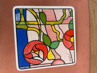 Joyero porcelana flores diseño