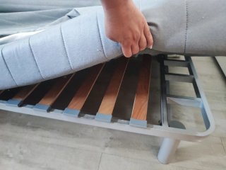 Sofá Cama 3 Plazas Gris tipo libro