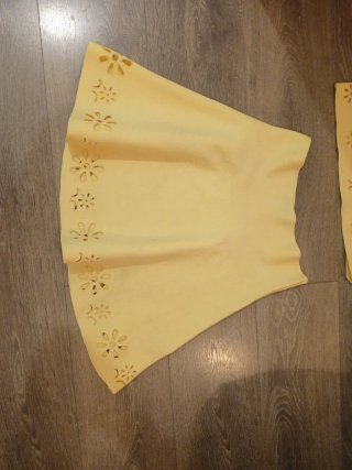 Conjunto Top y Falda Zara Amarillo.Top talla s.