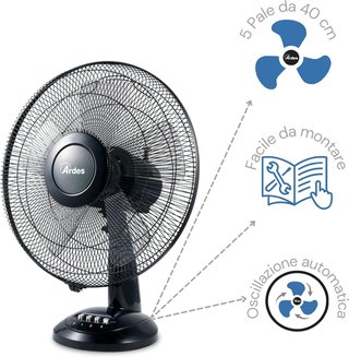 ARDES - Ventilador de mesa Ardes, 40 cm