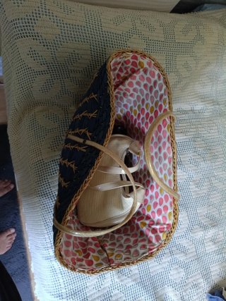 Lote 3 bolsos: azul, beige y negro