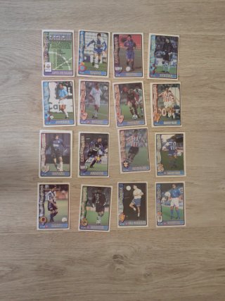 Lote 16 Cromos Liga 97/98 Mundicromo