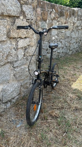 Bicicleta plegable B'TWIN Negra