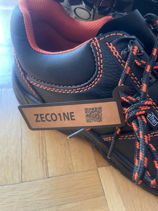 Zapatos de Seguridad BlackLeather Negros y Naranja