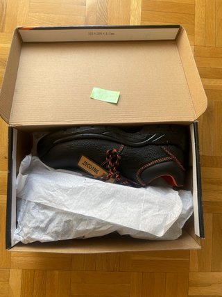 Zapatos de Seguridad BlackLeather Negros y Naranja