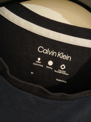 T-shirt Calvin Klein Uomo M Blu/Nero