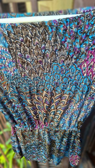 Vestido enterizo estampado talla única