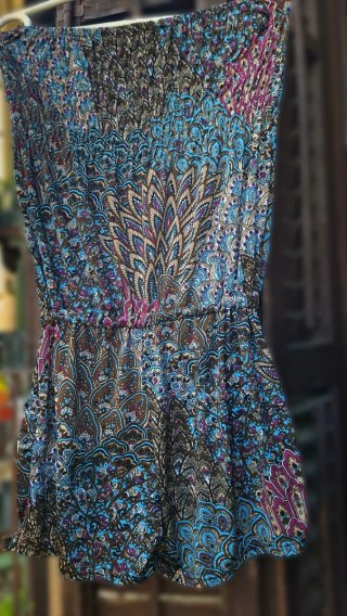 Vestido enterizo estampado talla única