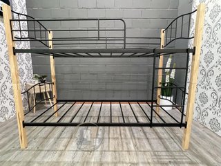 Litera Doble Cama de Madera y Metal 90x190cm