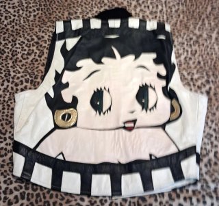 Chaleco Betty Boop Cuero Talla XS