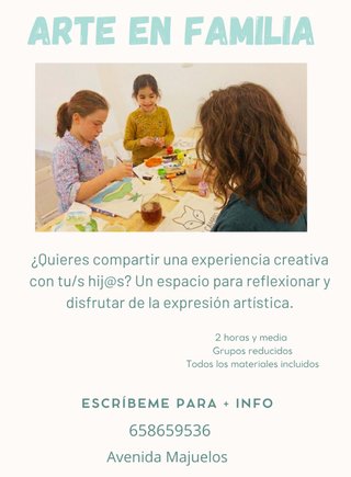 Talleres en familia. Precios según taller