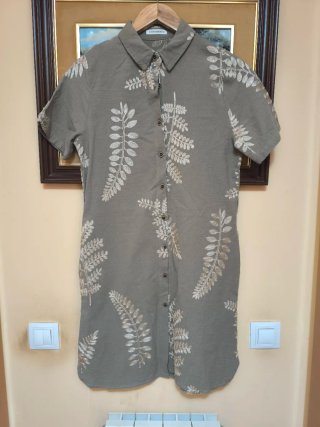 Vestido Negro con Lunares y Flores