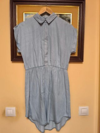 Vestido Negro con Lunares y Flores