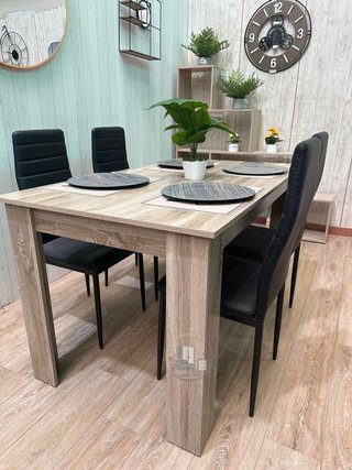 MESA + 4 SILLAS POLIPIEL