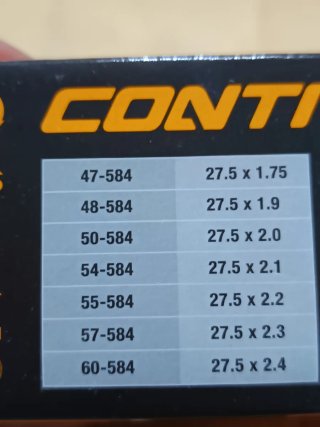 Cámara MTB Continental 27.5