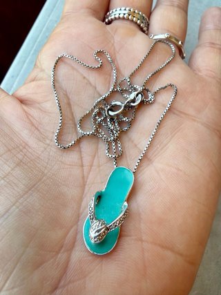 Collana Argento 925 Ciondolo Infradito