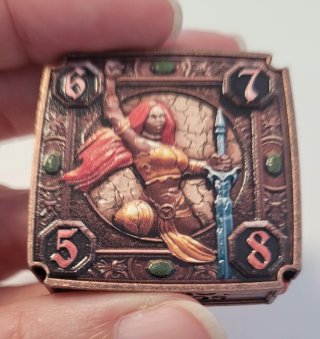 Dado FLIPDIE D8 Moneda Metálico