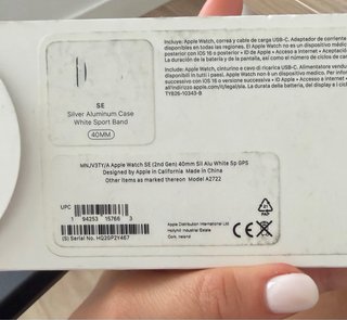 Apple Watch SE Plata/Blanco