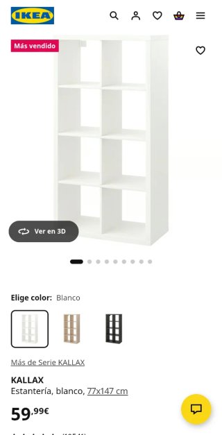 Estantería Kallax Ikea con puertas
