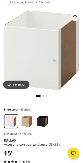 Estantería Kallax Ikea con puertas