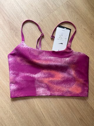 Nike Sujetador Deportivo Rosado Multicolor Talla S