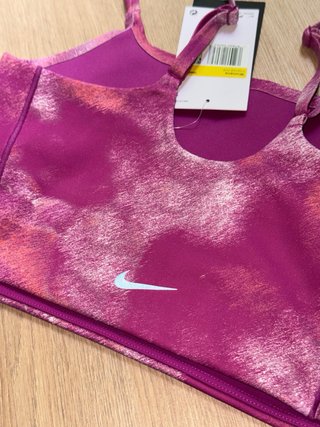 Nike Sujetador Deportivo Rosado Multicolor Talla S