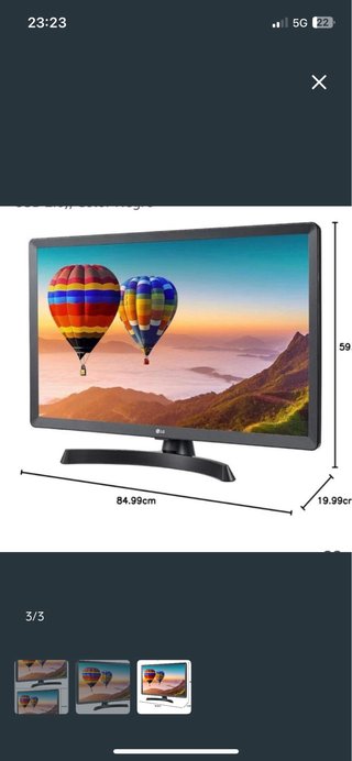 TV LG 28 pulgadas smart tvHD