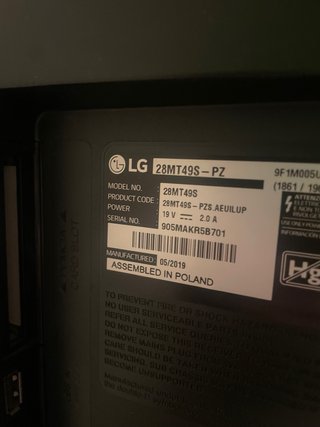 TV LG 28 pulgadas smart tvHD